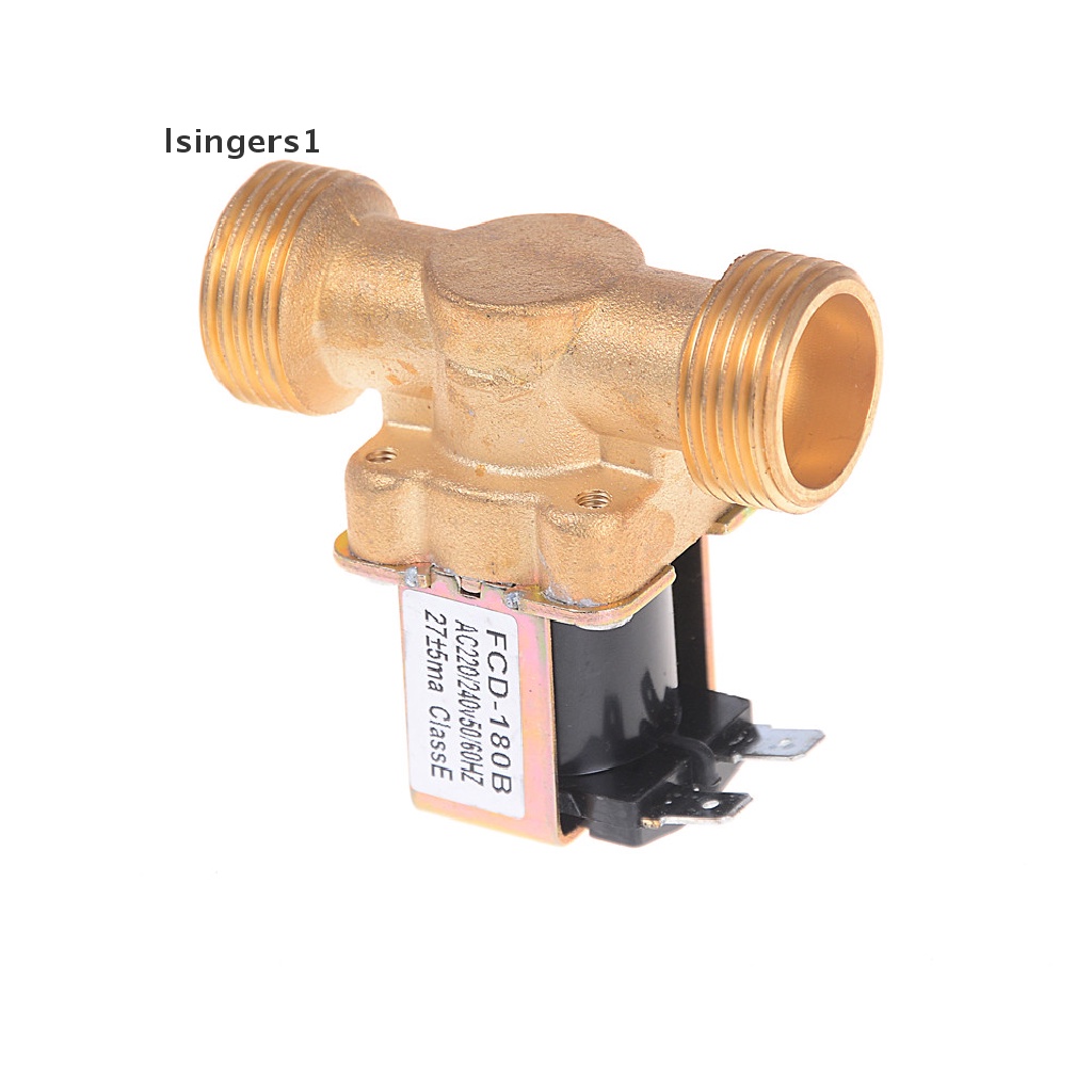 (lsingers1) Katup Solenoid Elektrik 3 / 4 &quot;NPSM DC Bahan Kuningan