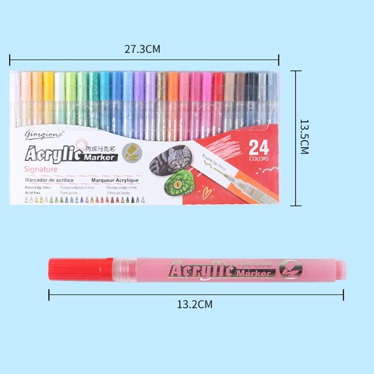 

Smartfish Acrylic Marker Pen Set Premium 24 Warnas LAQ