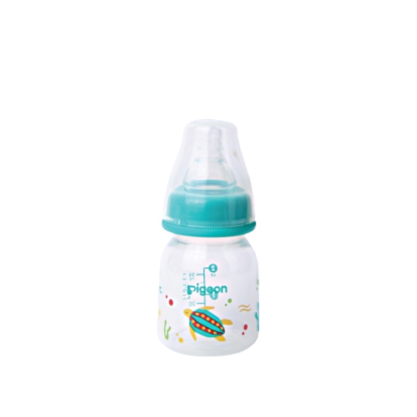 Pigeon Botol Susu Peristaltic Nipple Round Nursing Bottle PP RP Slim Neck Turtle Penyu Belimbing 50ml