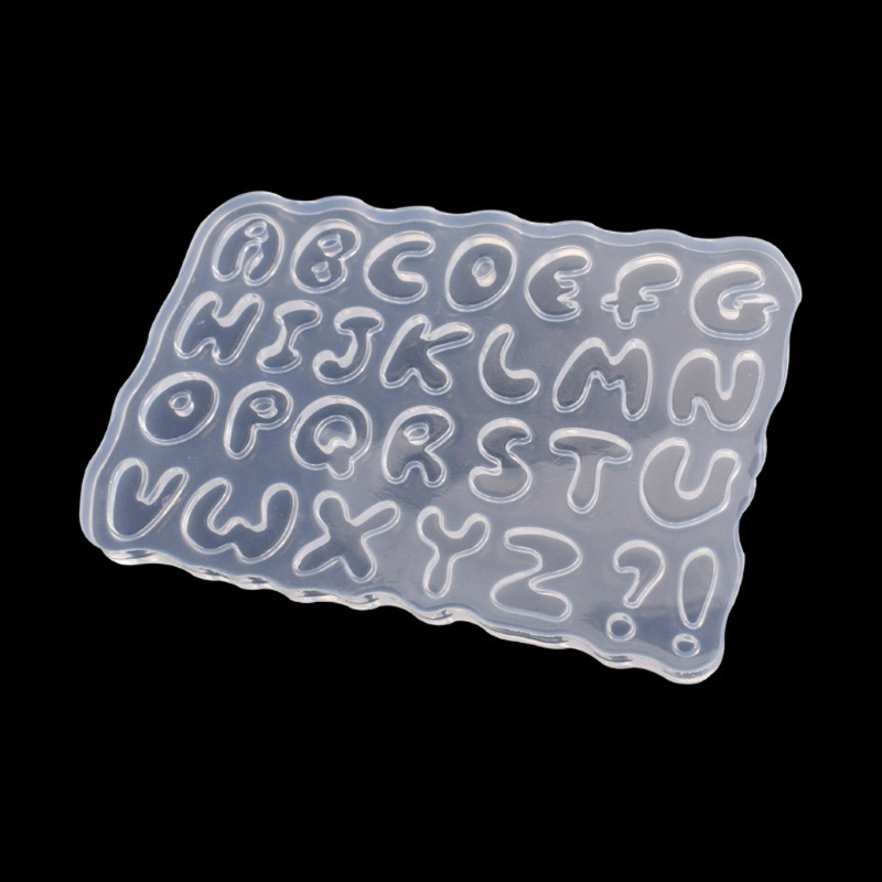 SIY  Cartoon Letters Epoxy Resin Casting Mold Alphabet Keychain Pendant Alphabet UV Resin Silicone Mold Jewelry Making Tools