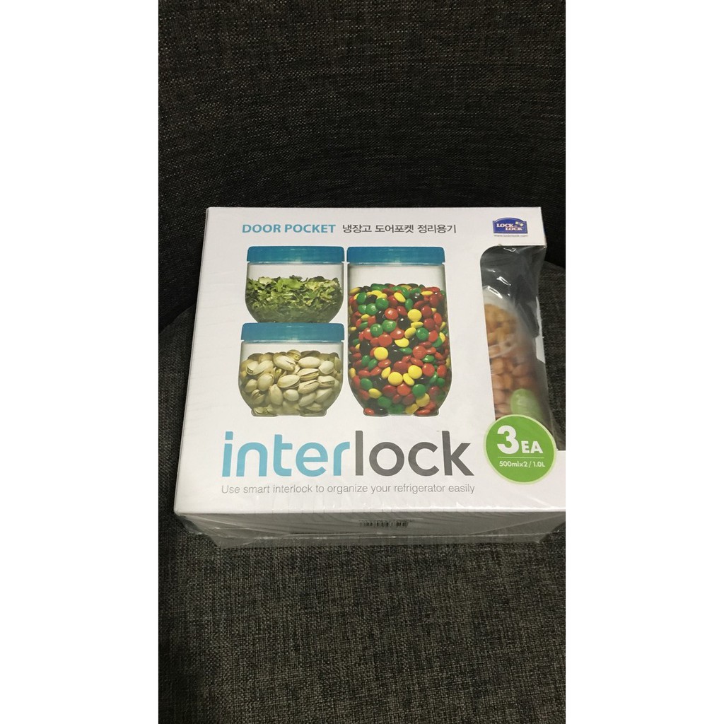 LOCK&amp;LOCK 3 SET FOOD CONTAINER INTERLOCK SET 3EA