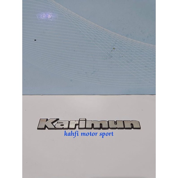 emblem tulisan suzuki KARIMUN kotak