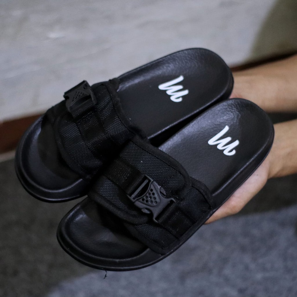 ABRHM x CIMUK Sandal Slide Pria Sandal Slop Pria Ori Distro Sendal Selop Cowok / Cowo Keren Kekinian