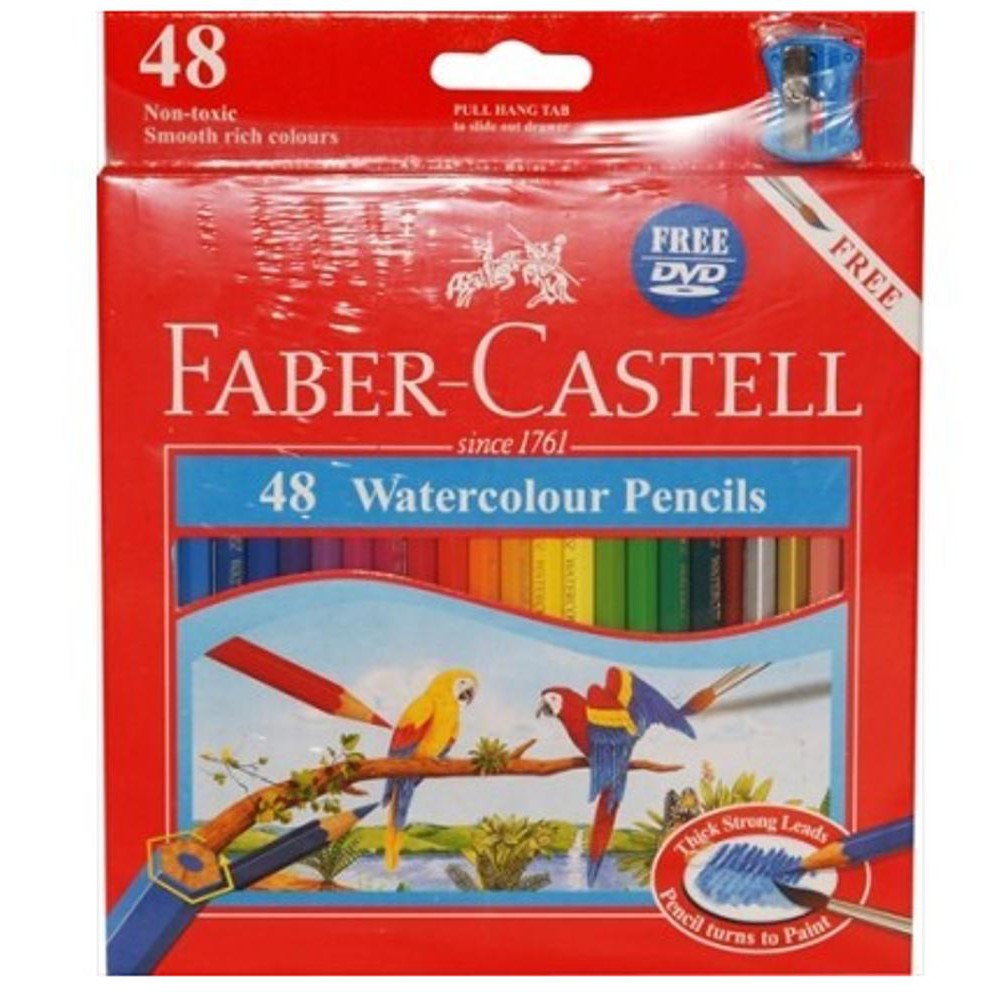 

MURAH!! PENSIL WARNA FABER CASTELL 48 WATERCOLOUR - FABER CASTLE - PENSIL CAT AIR BERKUALITAS
