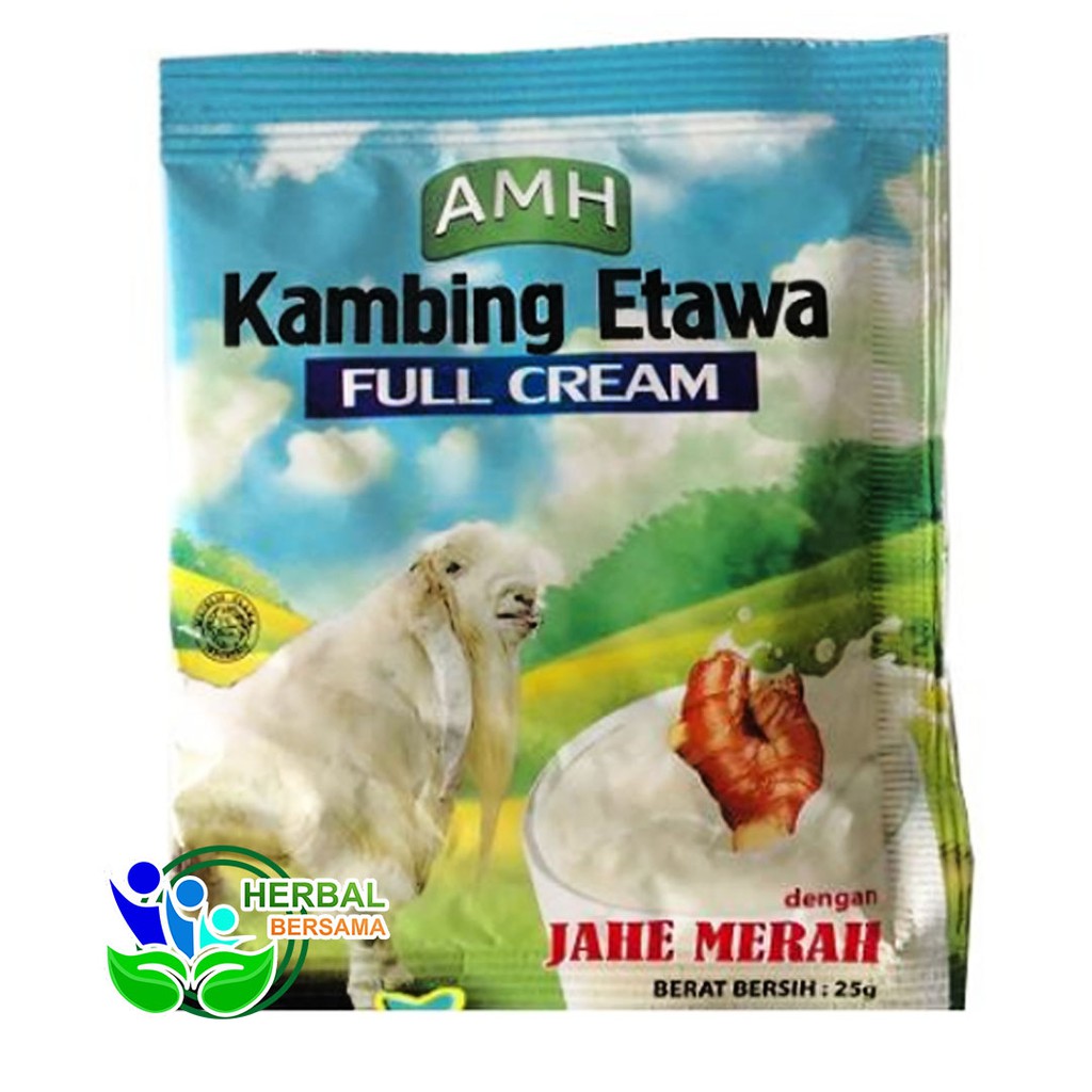 

Susu Kambing Etawa FULL CREAM AMH (sachet) dengan Jahe Merah