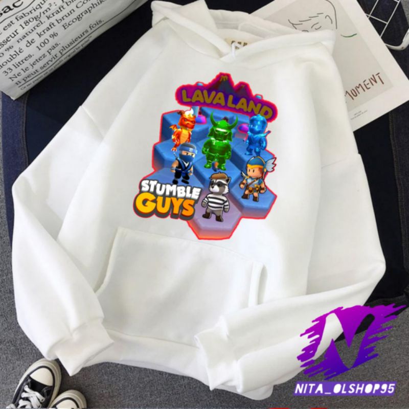 Hoodie lava land sweater Hoodie anak stumble guys lava land