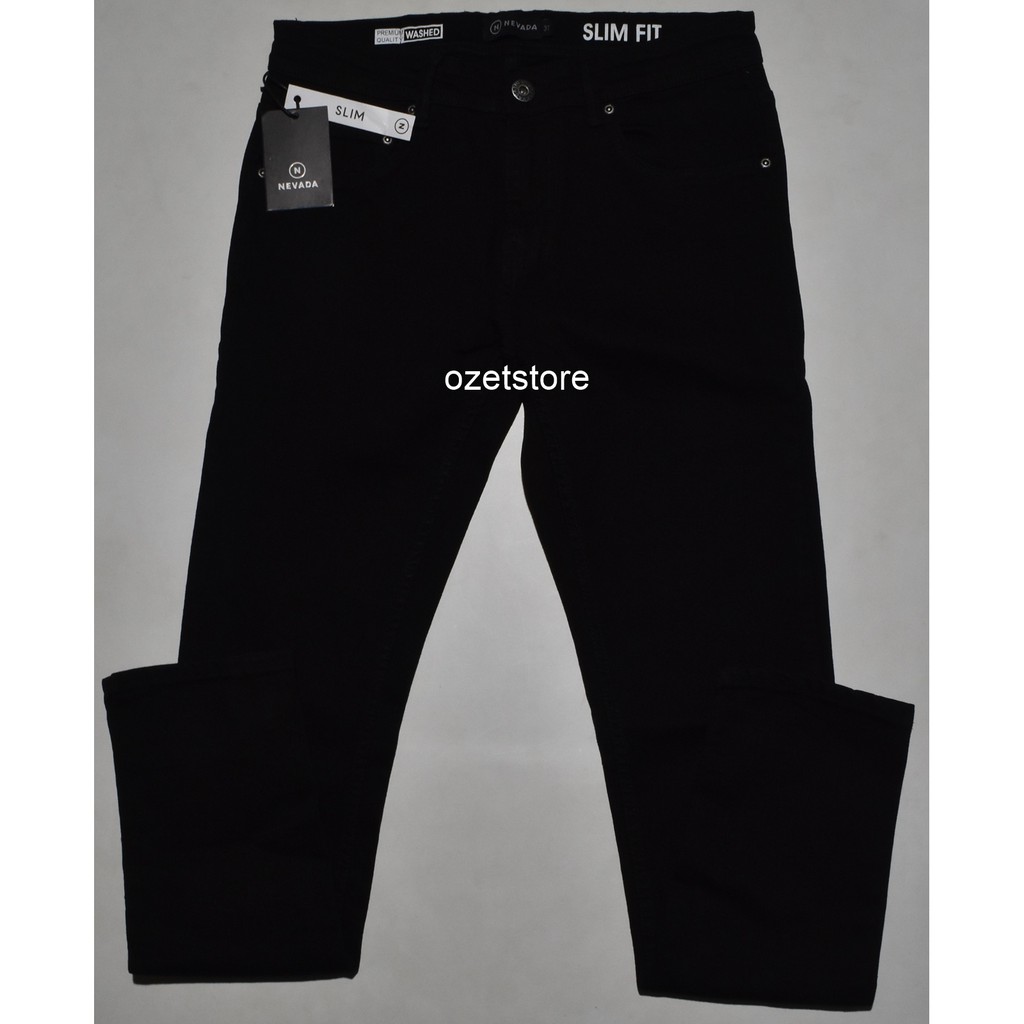 Celana Jeans Pria NEVADA Hitam BX28 ORIGINAL & REAL PICTURE