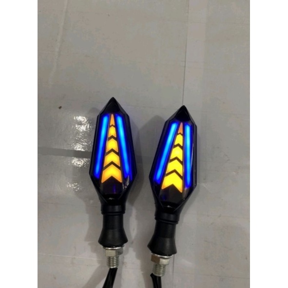 lampu sein sen motor variasi running 2warna Vixion RX-King crf Byson dll