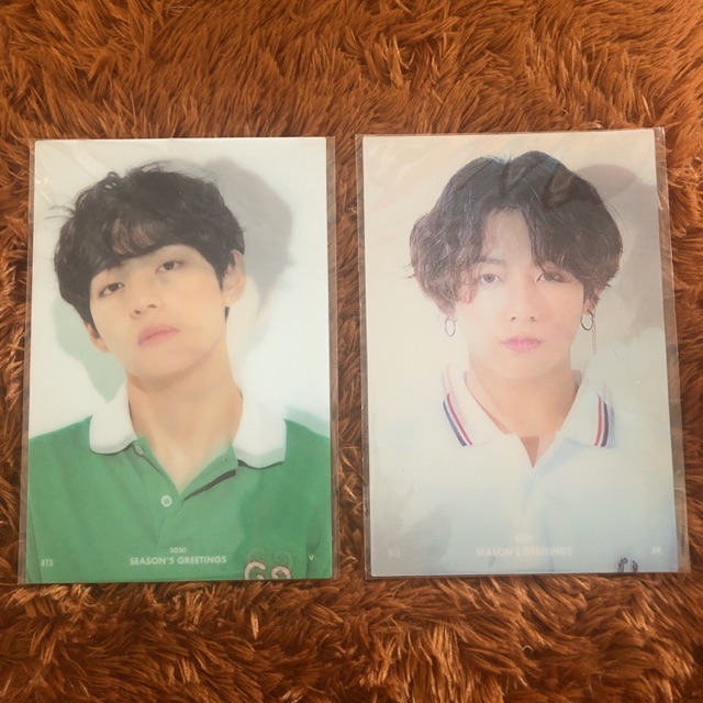 Lenticular jungkook taehyung seasons greetings 2020