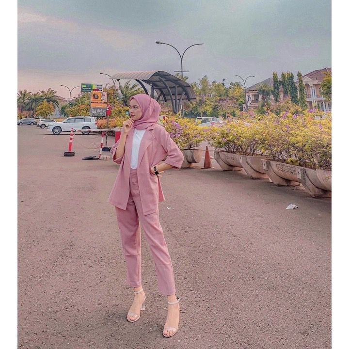 BEFAST - ZFS OOTD Wanita Setelan Blazer KIMMY / NABILA BLAZER SET SHAKILA TWILL / Set Atasan Blazer+Celana Panjang / Fashion Kekiniaan Wanita Remaja / OOTD Wanita Kerja / Terbaru 2022 / Setelan Trendy