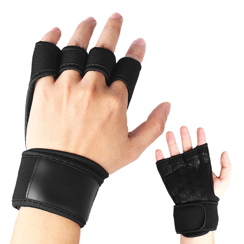 Sarung Tangan Angkat Beban Gym Fitness Wirsthand Strap Hand Boomhand Safety Anti Slip
