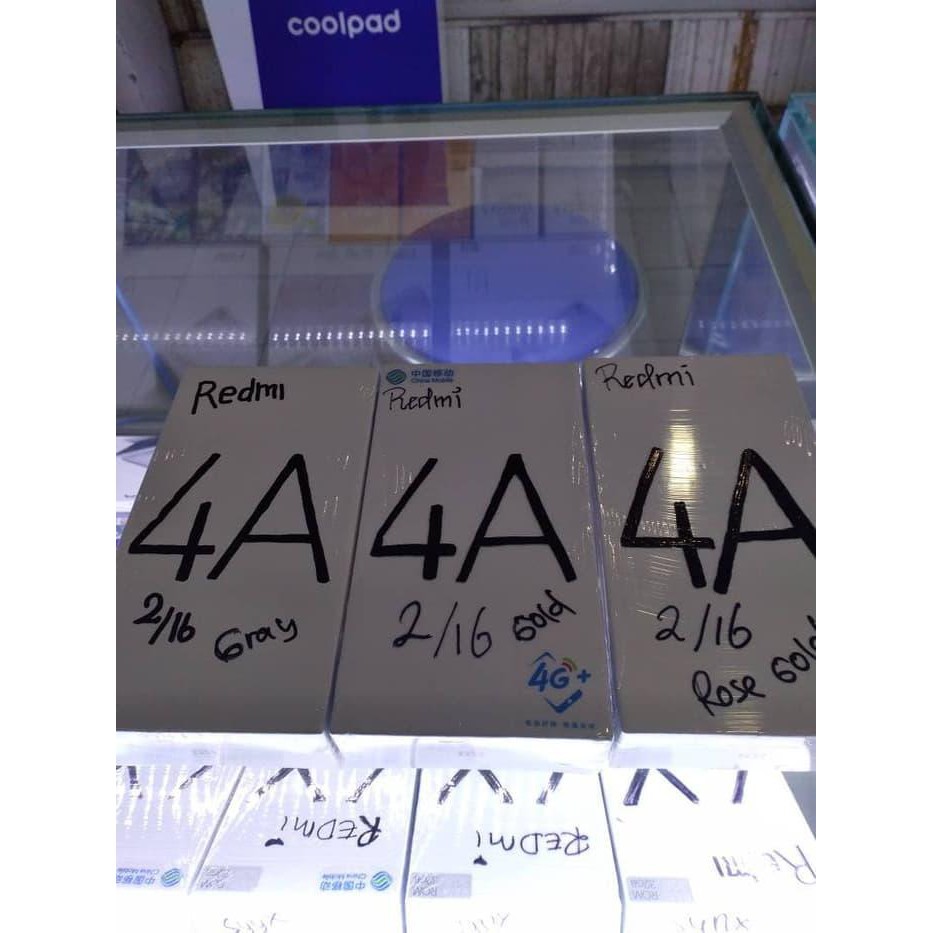 [33] Xiaomi Redmi 4A LTE 4G Ram 2GB internal 16GB - Merah Muda Handphone / Phone / HP