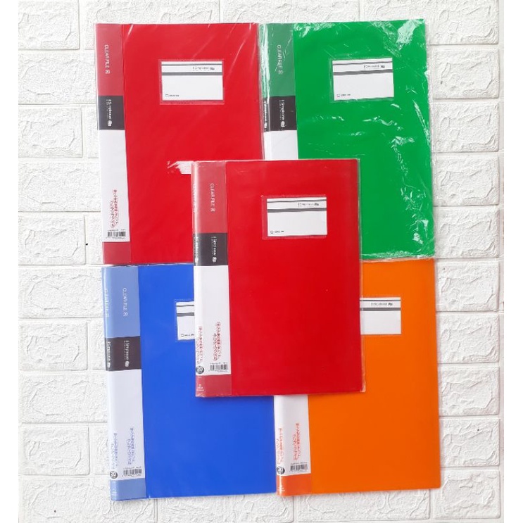 

KING JIM Clear File Holder No 176SPGA-F ukuran F4 isi 20 Pockets