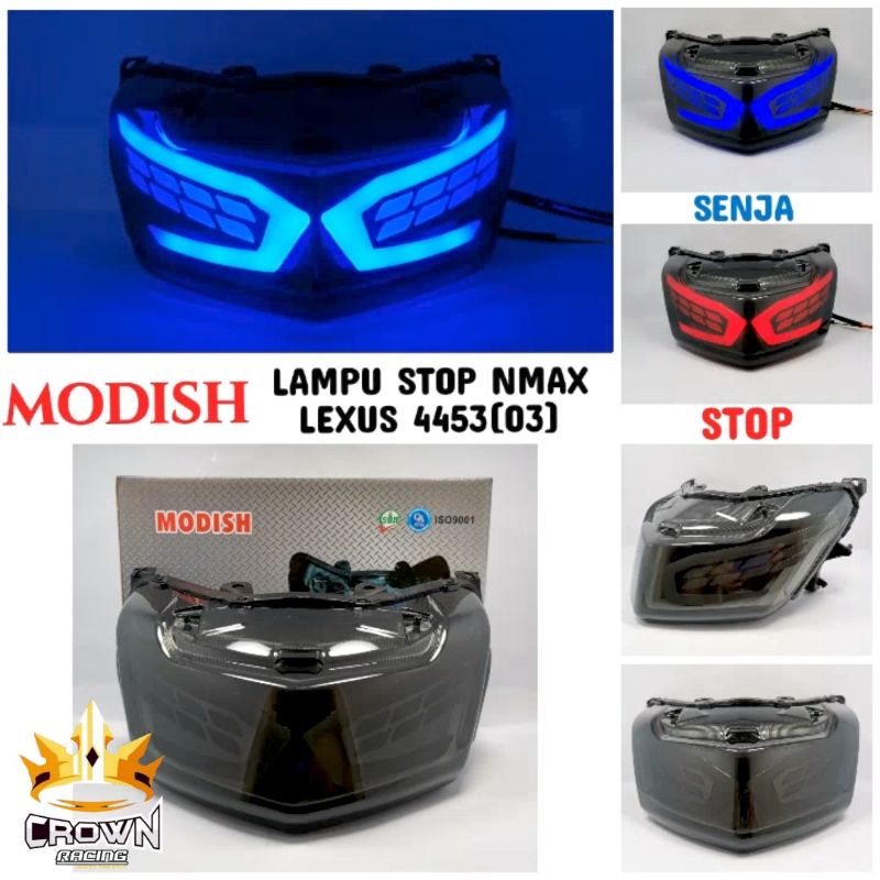 Lampu Stop Modish Tipe Lexus LED 3 in 1 Sein Running Yamaha Nmax 155