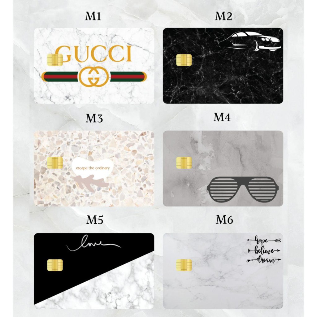 SEASON 1 MARBLE 1 - Card Cover Skin Sticker – PLIATA Stiker Kartu ATM, E-Money, E-Toll