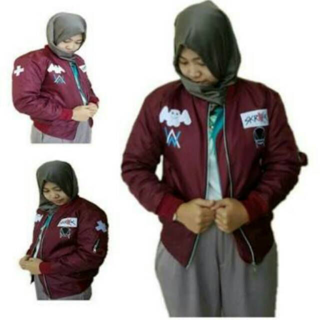 Jaket wanita bomber cewek jaket bomber