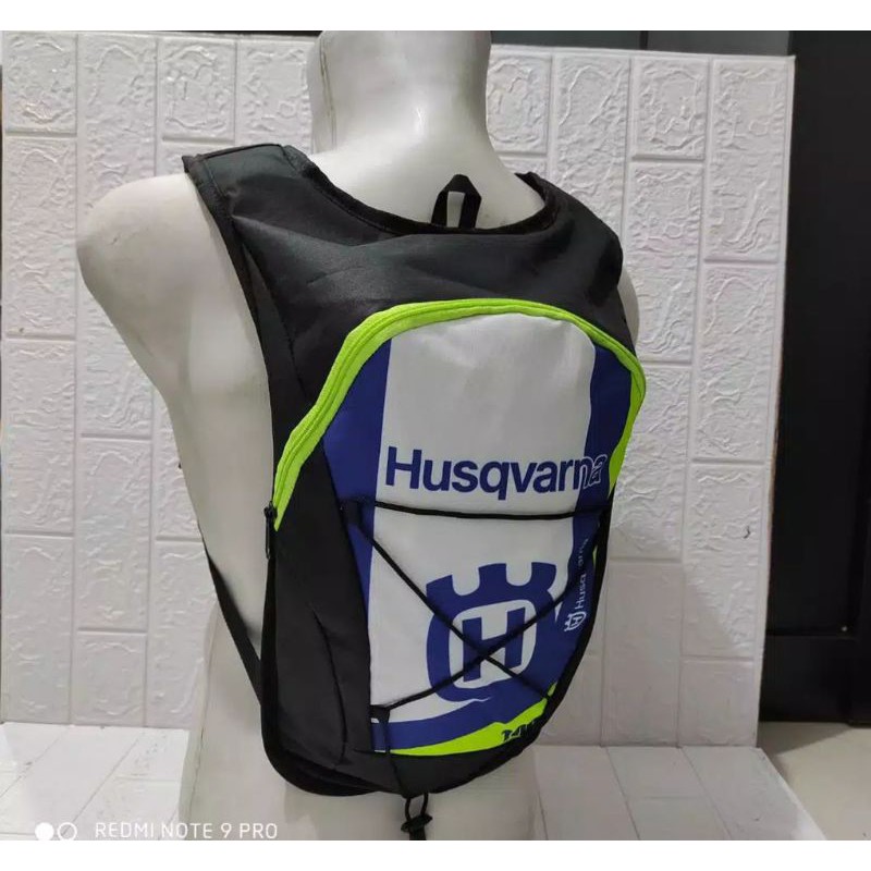 Tas punggung motorcross Husqvarna Putih