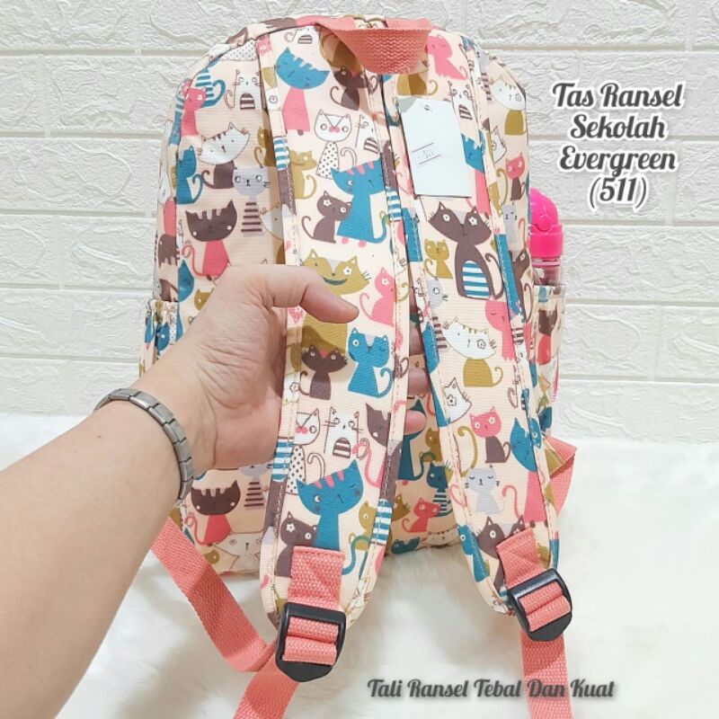 New Tas Ransel Sekolah Tas Ransel Anak Remaja Wanita Evergreen