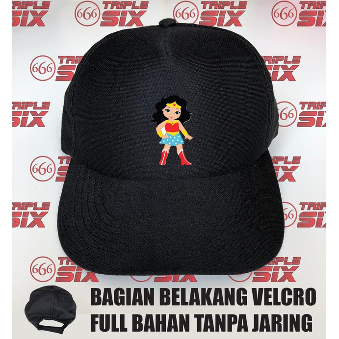 Topi Full Bahan Wonder Woman Chibi
