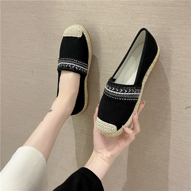 RYX - Vitiom Embroidery Slip-On Sepatu Wanita Fashion Casual - Ori Import