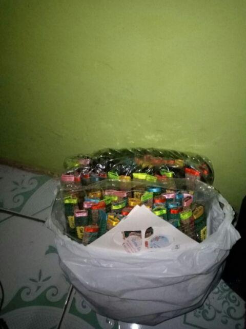 50 Pcs Souvenir Sendok&garpu Makan Kemas Tikar+plastik