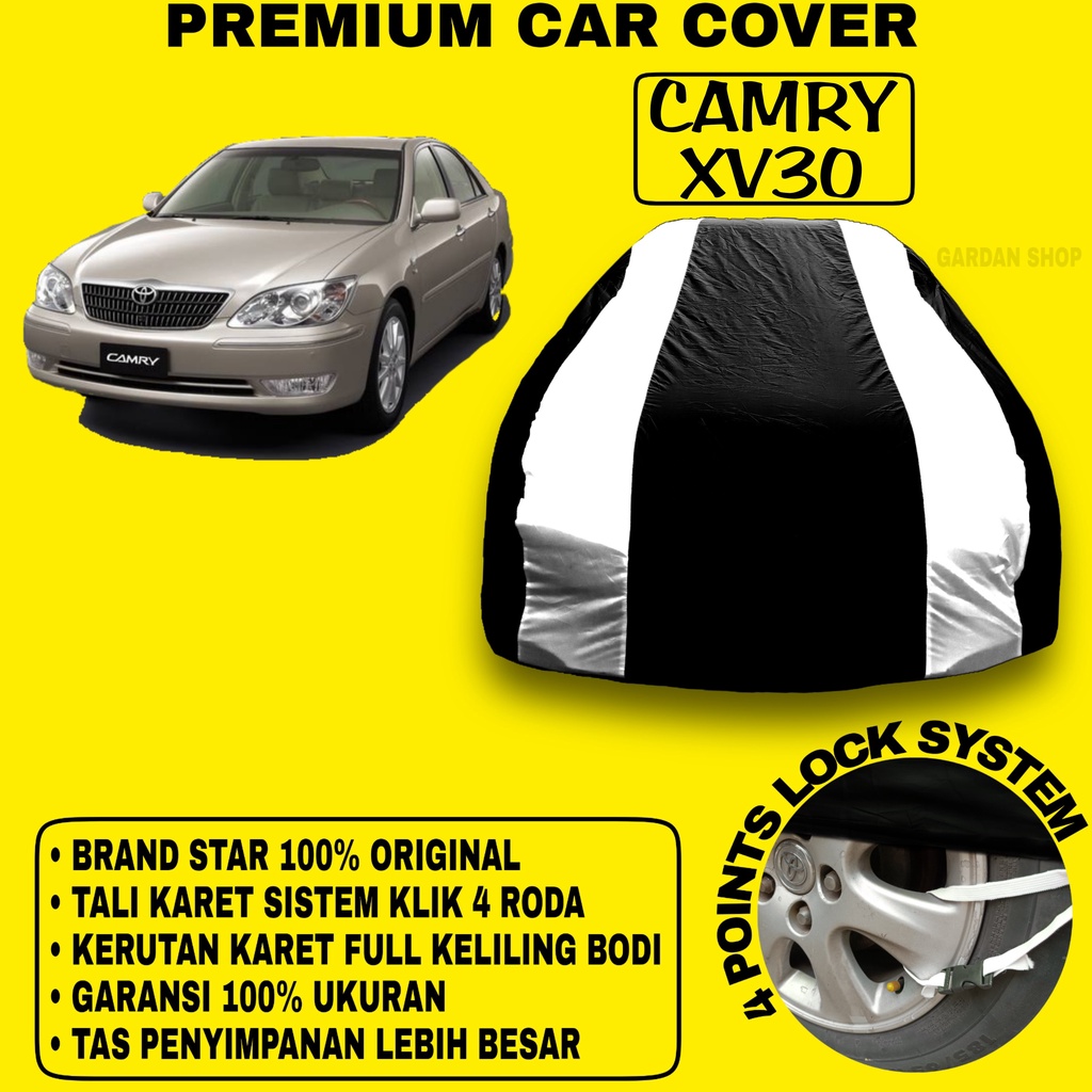 Body Cover CAMRY XV30 Sarung Strip SILVER Penutupo Pelindung Bodi Mobil Camry Xv30 PREMIUM Silver