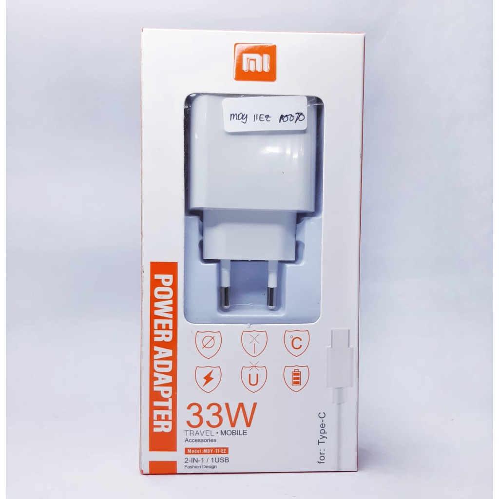 Charger Xiaomi Redmi ORIGINAL GRADE A [Jaminan kualitas bawaan pabrik]  27W 33W 55w 67W 120W Type C Turbocharge on (persentase kenaikan baterai ada sama dengan ori bawan khusus 33/55/67/120W)