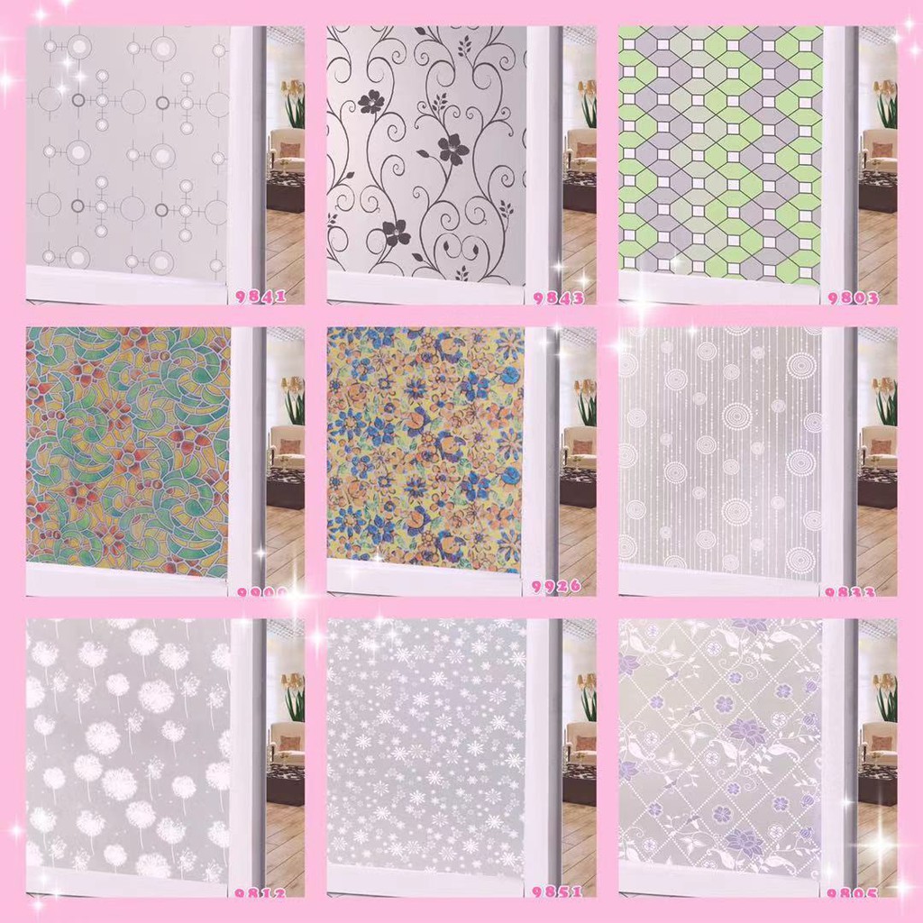 Stiker Jendela Kaca Tidak Tembus Pandang Rumah Modern Praktis Murah Sticker Film Dekorasi Wallpaper 