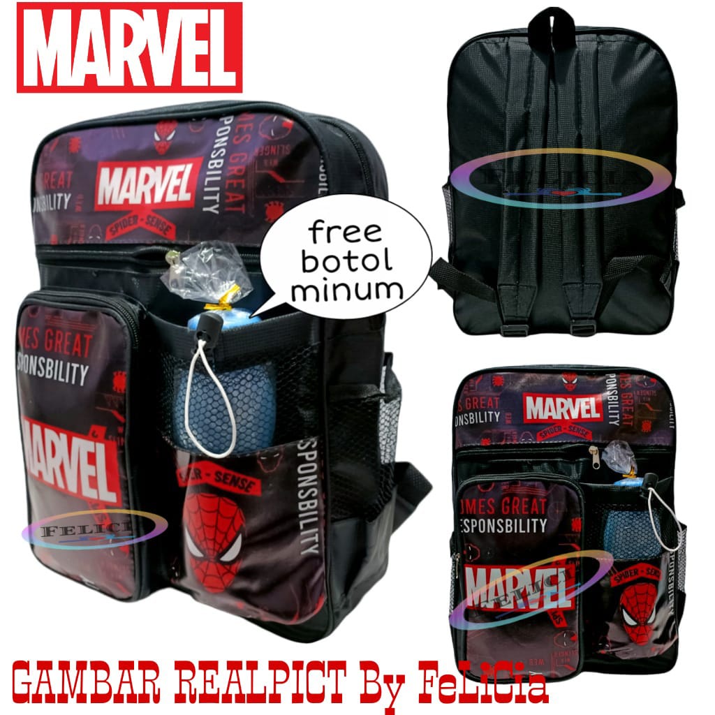 Ransel Anak Marvel Spiderman Paket Produk Baru