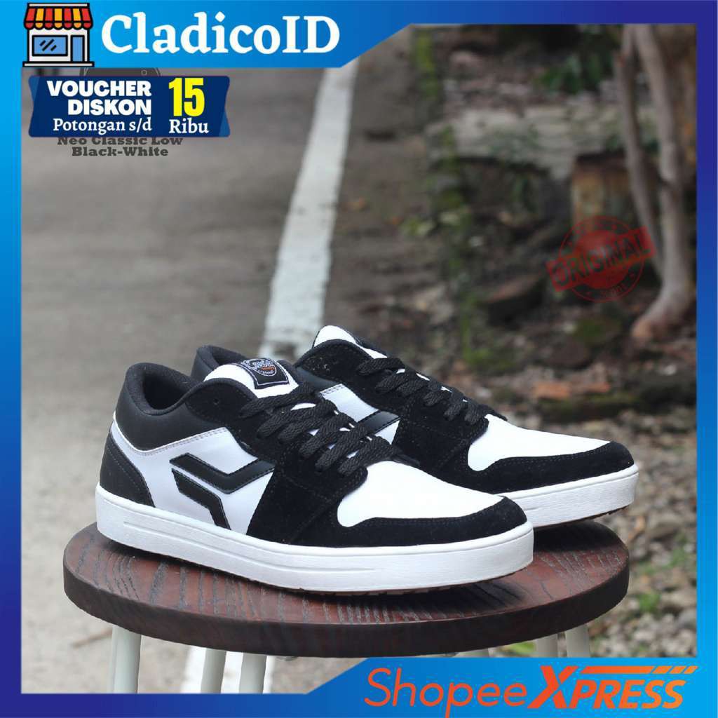 SEPATU SNEAKERS PRIA ORIGINAL TERBARU MODEL KEREN TRENDI OUTDOOR SANTAI LAVIO NEO CLASSIC LOW PENDEK