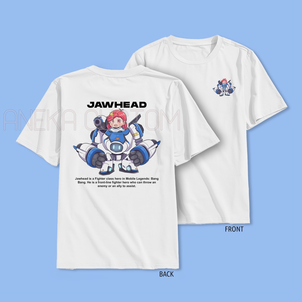 Tshirt jawhead mobile legend / kaos jawhead ML / Kaos Mobile legends Chibi jawhead