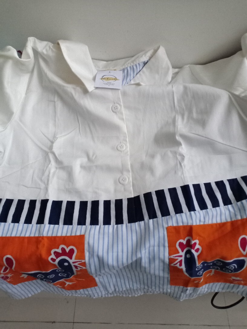 Kemeja Batik Ayam Biru Garis - Khakinata