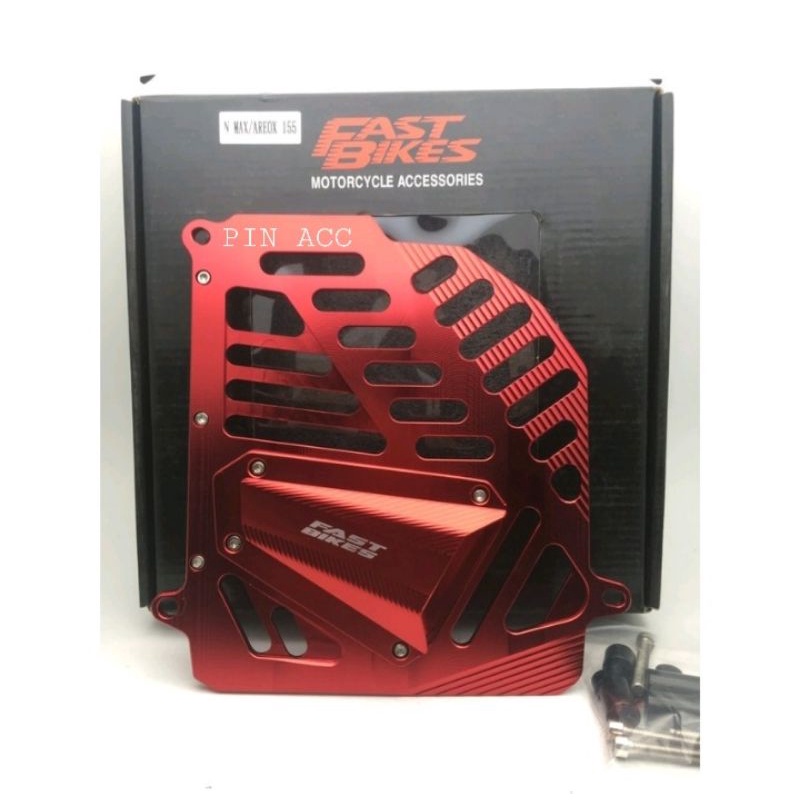 COVER TUTUP  RADIATOR FULL CNC FASTBIKES YAMAHA NMAX  - AEROX 155 - LEXI BAHAN FULL CENSI TEBAL