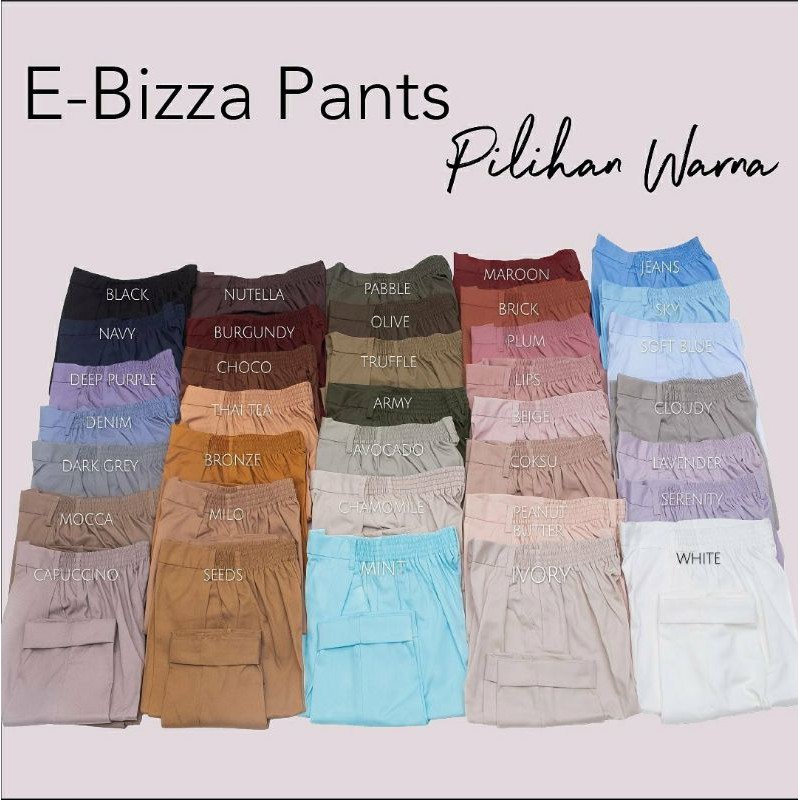 READY SIAP KIRIM E-Bizza Pants / Jastip Ebizza Pants Clo_id /celana kerja/celana bahan Vol. 1