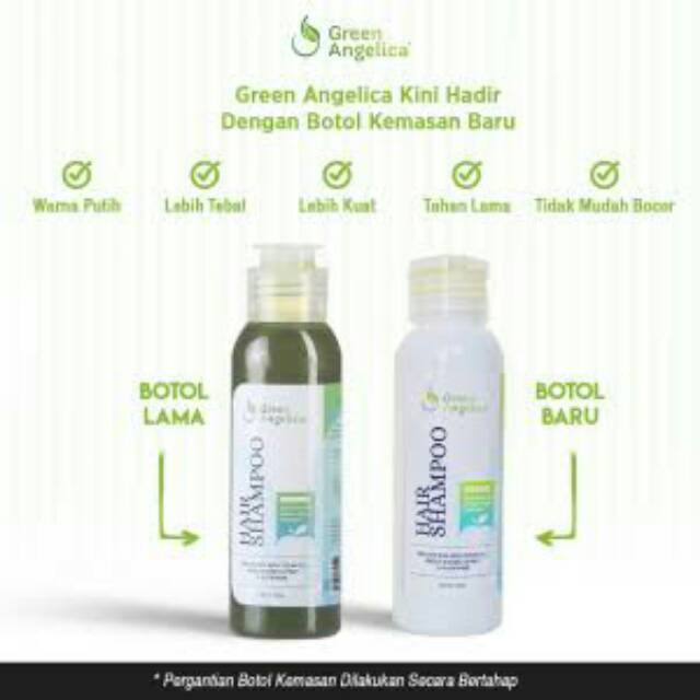 Green Angelica Hair Shampoo PENYUBUR ANTI RONTOK