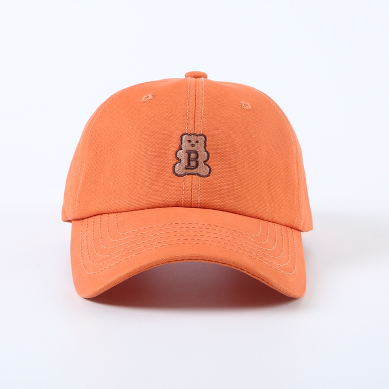 Topi Baseball Motif Kartun Beruang Bahan Katun Gaya Kasual Untuk Pria Dan Wanita