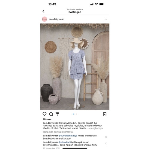 SET PIYAMA VIRAL CANTIK BABYDOLL PREMIUM RAYON TWILL