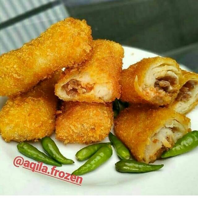 

Risol mayo frozen isi daging sapi mayo dan saus enak halal