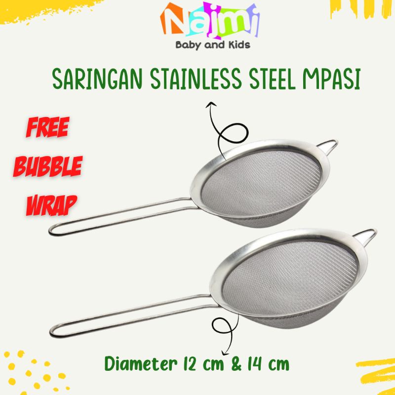 Saringan Kawat Stainless Steel Untuk MPASI Bayi / Perlengkapan MPASI Baby