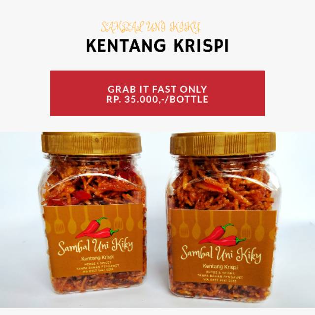 

Kentang Krispi Sambal Uni Kiky Pedas