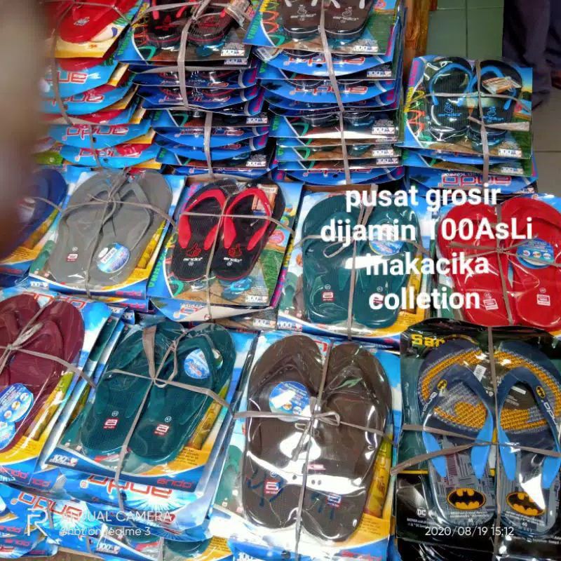 sandal jepit anak original ando superman