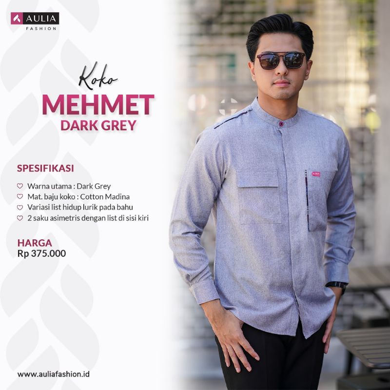 KOKO MEHMET DARK GREY BY AULIA FASHION