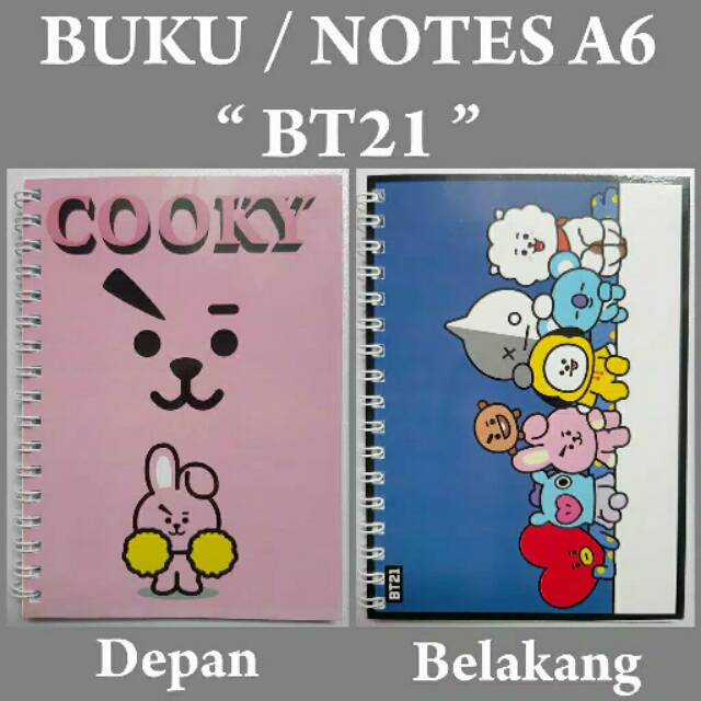 

Buku/notes/catatan bt21 A6