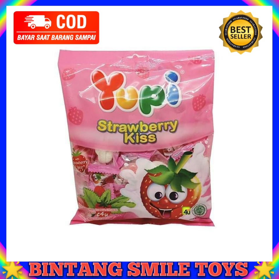 

YUPI STRAWBERRY KISS | PERMEN YUPI STRAWBERRY KISS PERMEN JADUL PER 4 PCS PROMO TERMURAH COD