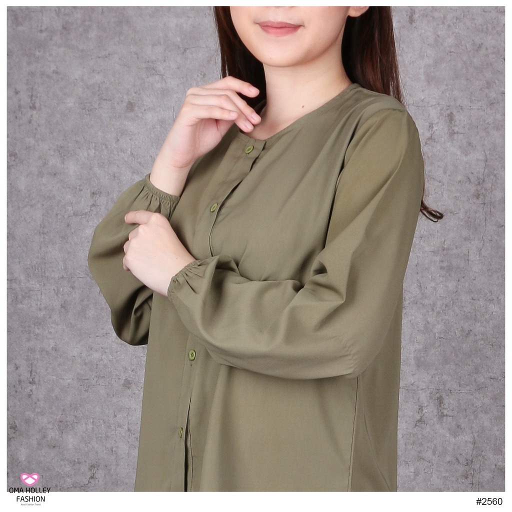 (COD) OH Fashion Misha Button Blouse Shirt #2560