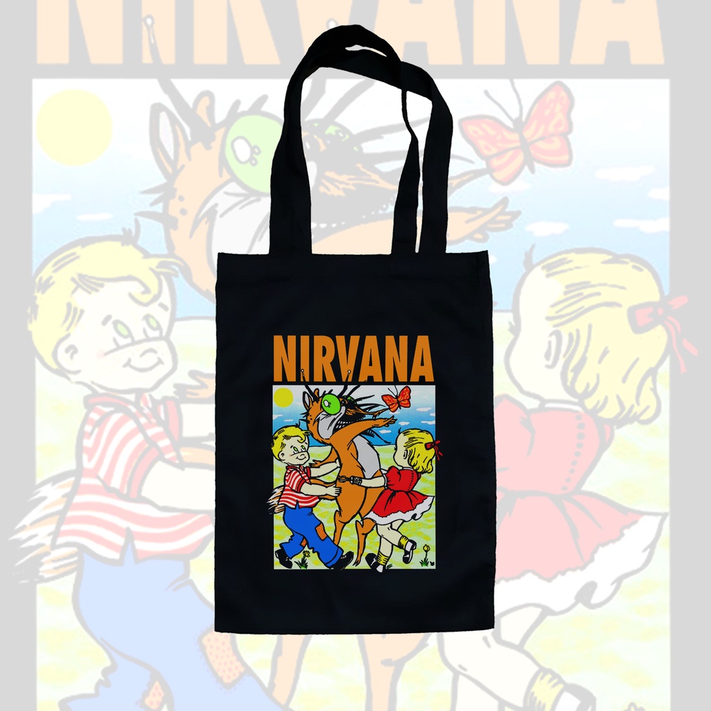 TOTE BAG HITAM - NIRVANA .04