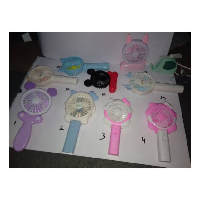 Kipas Tangan Lipat / Handy Mini Fan Komplit