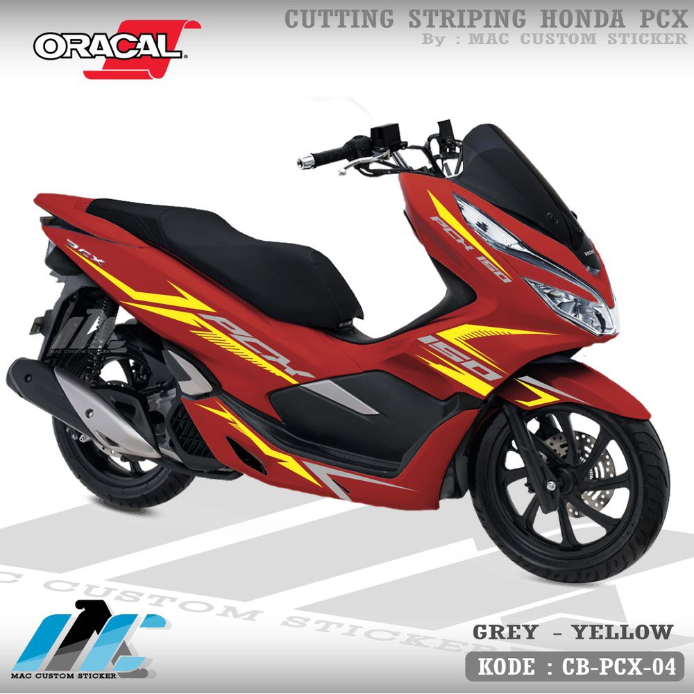 CB-PCX-04 PCX MERAH -CUTTING STICKER PCX - STRIPING CUTTING PCX MERAH Best Quality