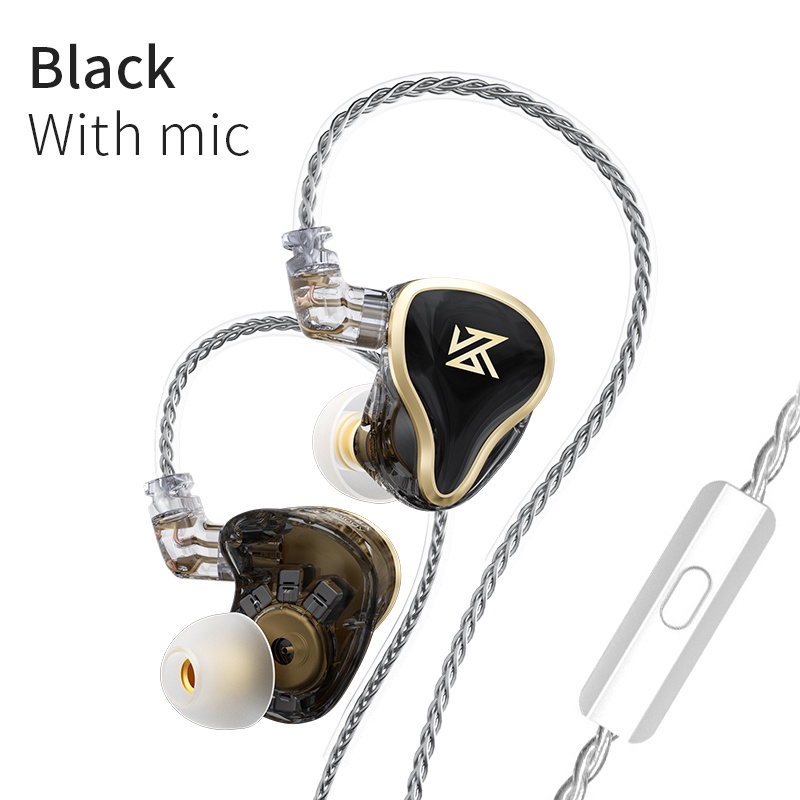 Kz Zas 7ba 1dd 16 Earphone In Ear Hybrid Hifi Bahan Metal Untuk Olahraga