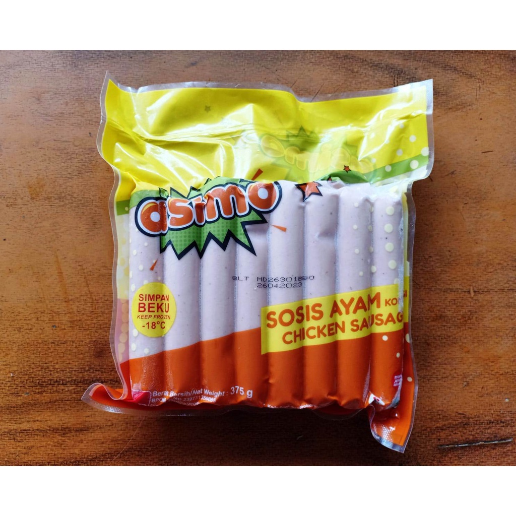 

Asimo Sosis Ayam Kombinasi 375 gram / 15 pcs